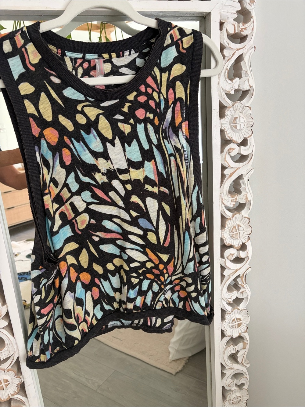 Free People Butterfly Love Tank with Multicolor Butterfly Print
